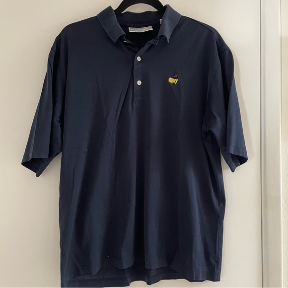 Master's Golf Navy-Blue Cotton Golf Polo M - Picture 3 of 11
